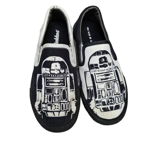 inkkas Shoes - Inkkas Limited Edition R2D2 Star Wars Graphic Slip On Shoes